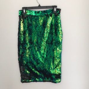 Sparkle pencil skirt